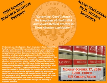 Photo: Governing 'Good Science': The Language of Health Risk and Sound Medical Practice in Texas Abortion Law