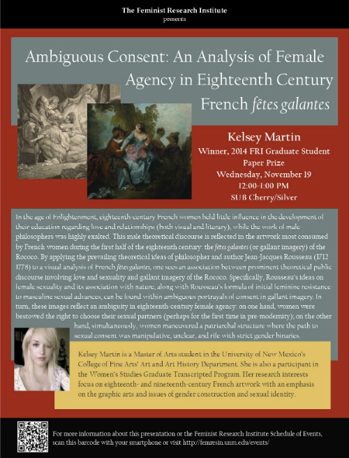 Photo: Ambiguous Consent: An Analysis of Female Agency in Eighteenth Century French fetes galantes